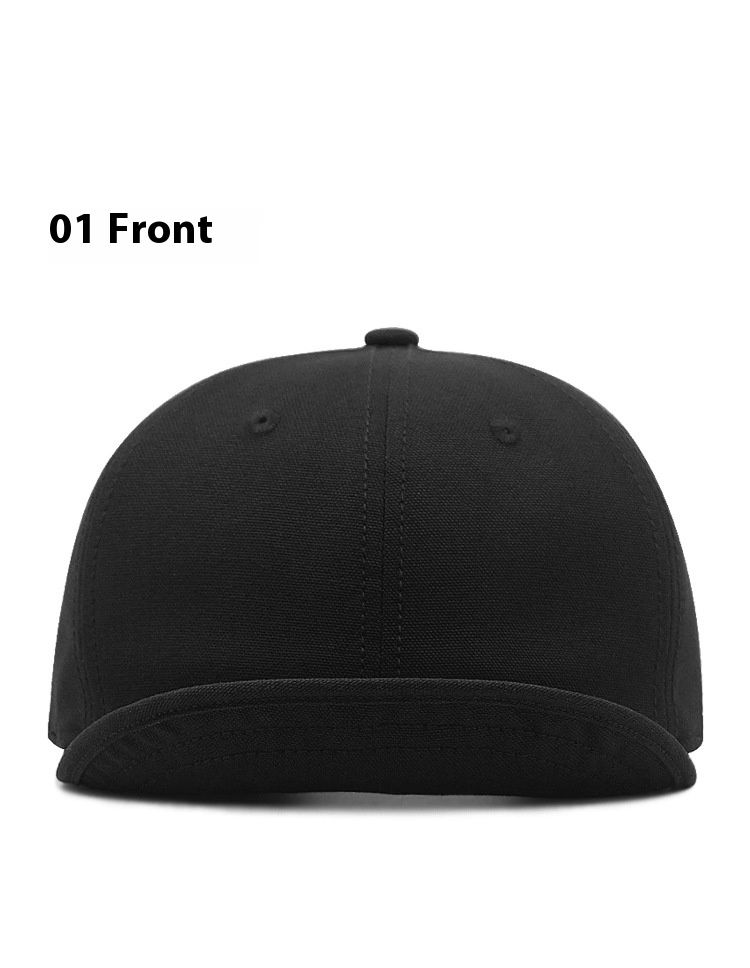 Großer Kopf, runde Kuppelmütze, weicher Canvashut, Herbst-Baseballmütze mit kurzer Krempe, großer Retro-Hut mit breiter Krempe und nach oben gerichteter Zunge für Herren und Damen_voghion.com