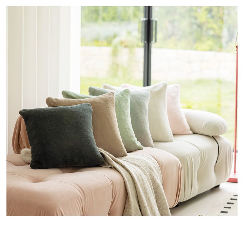 Plush Sofa Pillow Cover Living Room Cushion_voghion.com
