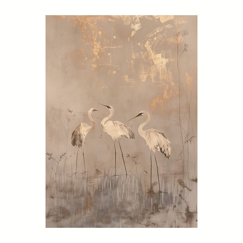Nordic INS Style Triple Animal Oil Painting Canvas Decoration Core_voghion.com