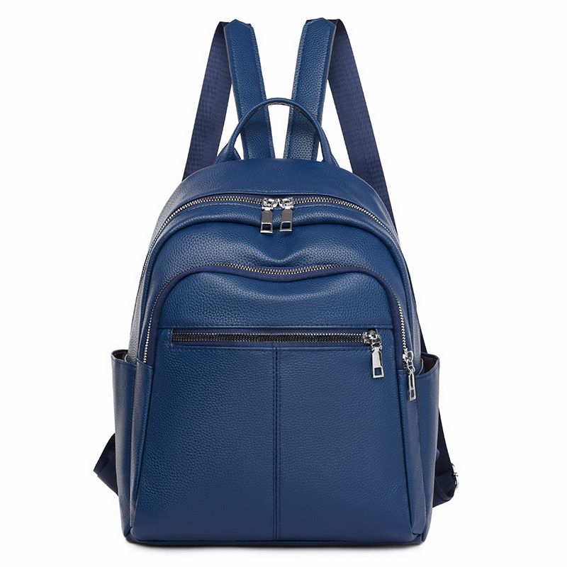 Spring 2024 Urban Simplicity PU Leisure Travel Women's Backpack_voghion.com