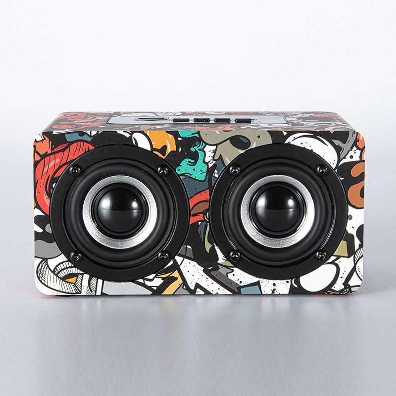 German Bluetooth Wireless Mini Speaker Small Card Slot Desktop Computer Store Exclusive Super Bass Subwoofer_voghion.com