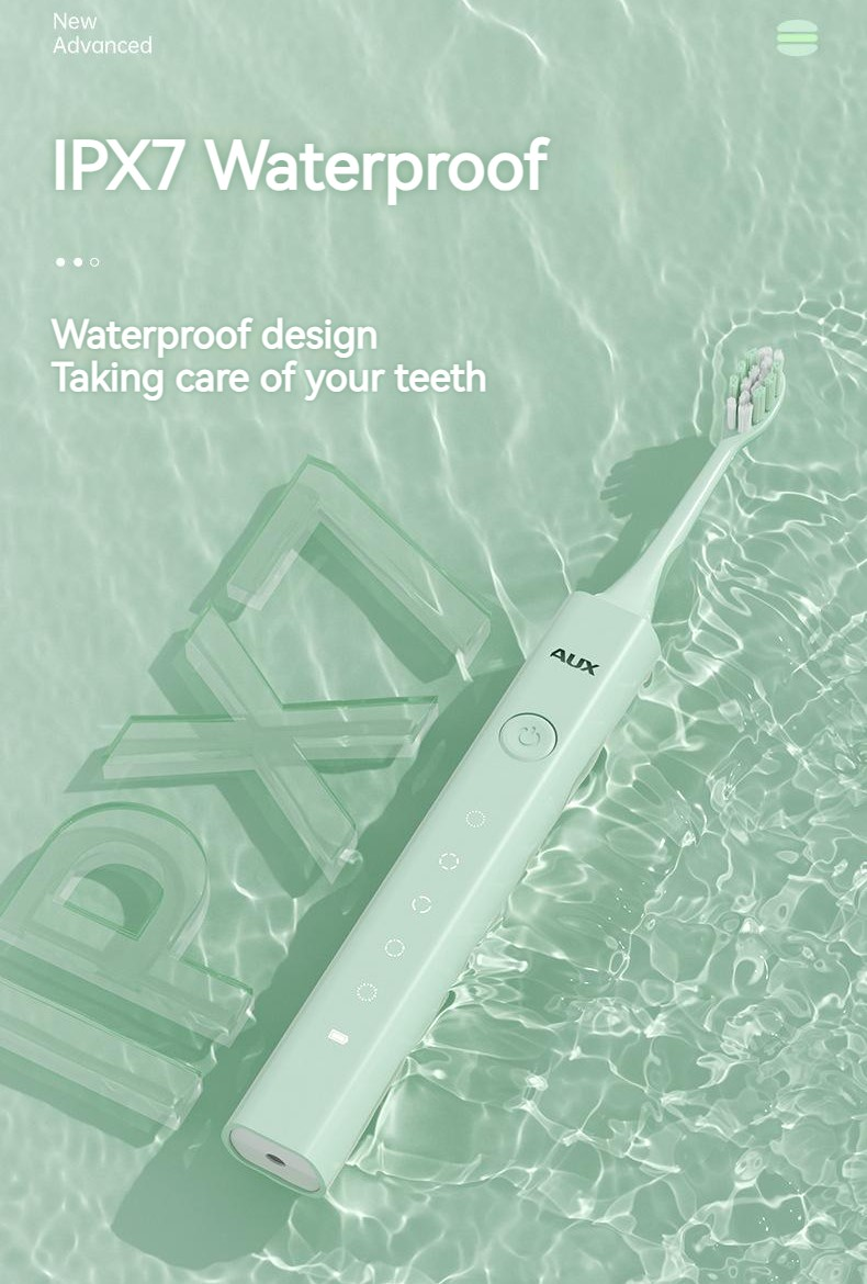 Adult Sonic Rechargeable Electric Toothbrush With 5pcs Soft Bristles Replaceable Brush Head Portable Case_voghion.com
