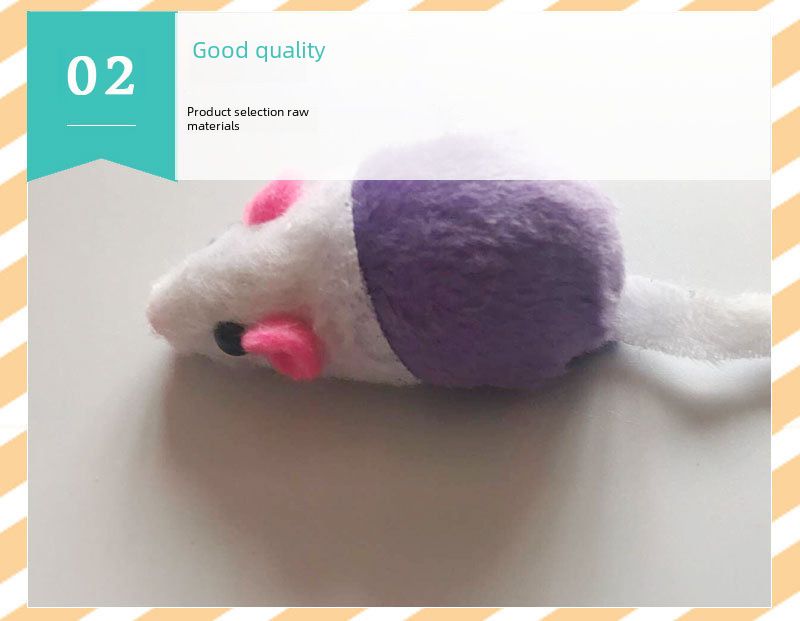 Spot groothandel kleurrijke katten speelgoed muis stof canvas kleine muis katten speelgoed simulatie muis huisdier speelgoed_voghion.com