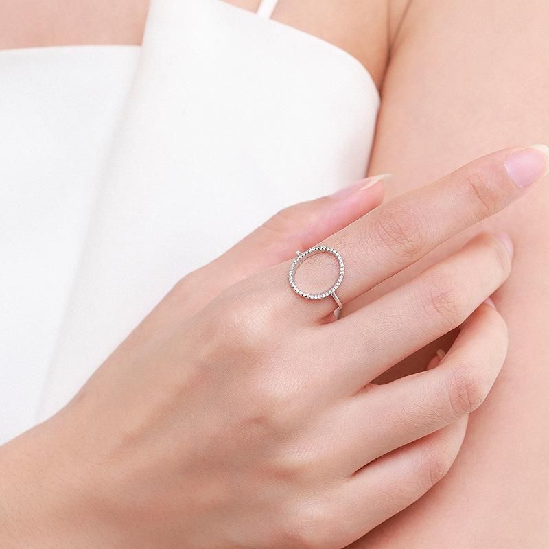 Tancise Classic Zircon Bague en argent pour femme Bijoux Promesse de mariage Cadeau de fête_voghion.com