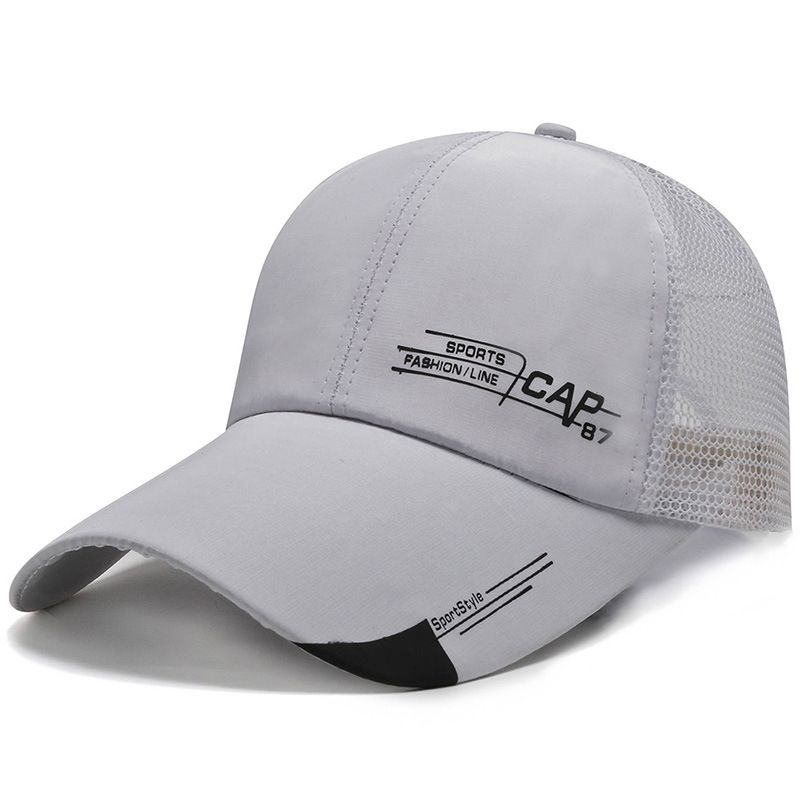 Spring Summer Men's Baseball Sun Protection Printed CAP Duckbill Cap Outdoor Wide Brim Hat Trendy_voghion.com