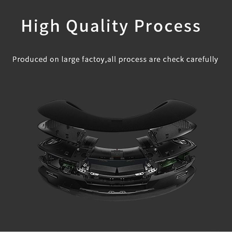 Altoparlante da collo Altoparlante Bluetooth wireless Audio Stereo Radio FM Supporto Slot per scheda SD con microfono per giochi_voghion.com