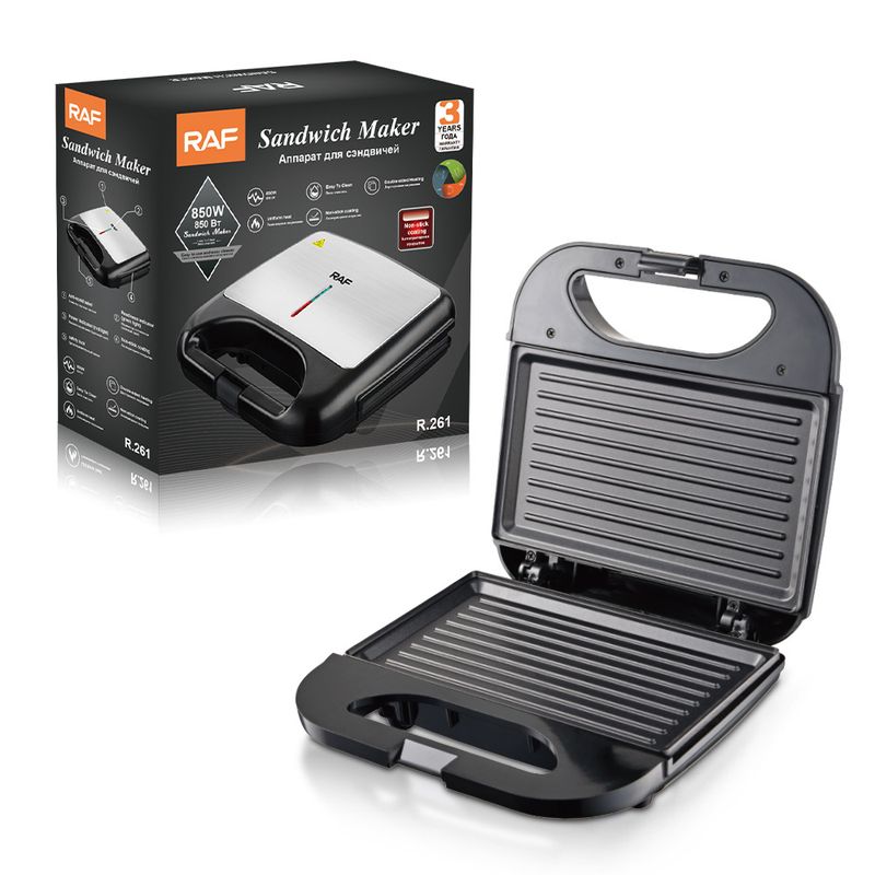 Home Sand Frühstück Doppelseitiges Braten und Backen Toast Brot Maschine, Multifunktionales leichtes Essen Waffeleisen_voghion.com