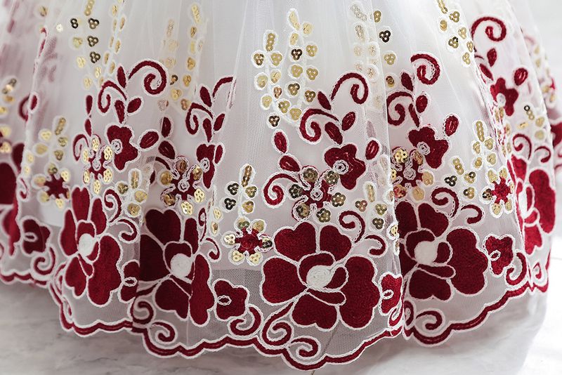 Kinderkleidung Blumenmädchen Kleinkinderkleid Babymädchenkleid Festivalfeier Mädchenkleid Rock_voghion.com