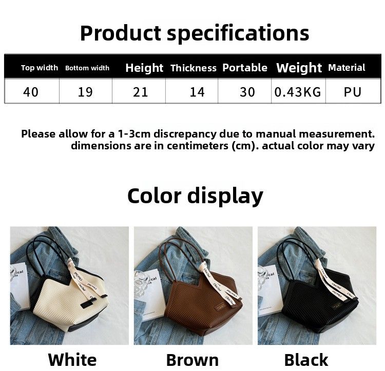 Capacity Tote Commuter High-end Large Versatile Shoulder Casual Heart-shaped Underarm Bag For Women_voghion.com