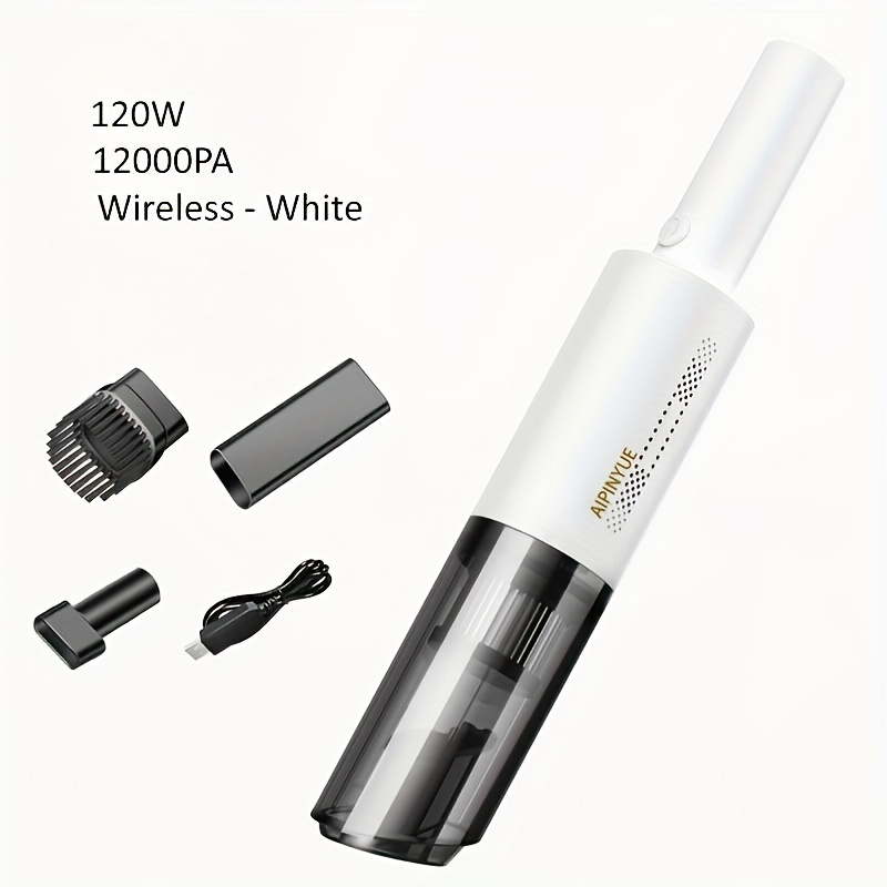 Aspirapolvere per auto 120W 12000Pa Ricaricabile palmare Ricarica cablata Accessori per la pulizia multifunzione per interni auto casa_voghion.com