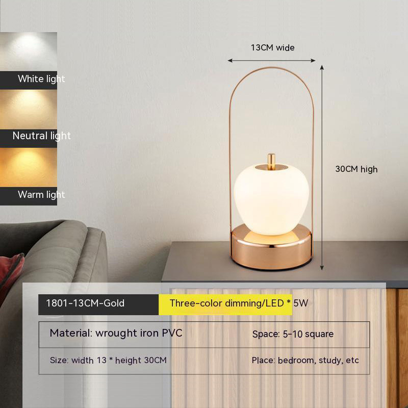Luce notturna portatile Luce per atmosfera esterna Comoda luce da tavolo decorativa per ricarica Luce notturna regalo creativa_voghion.com