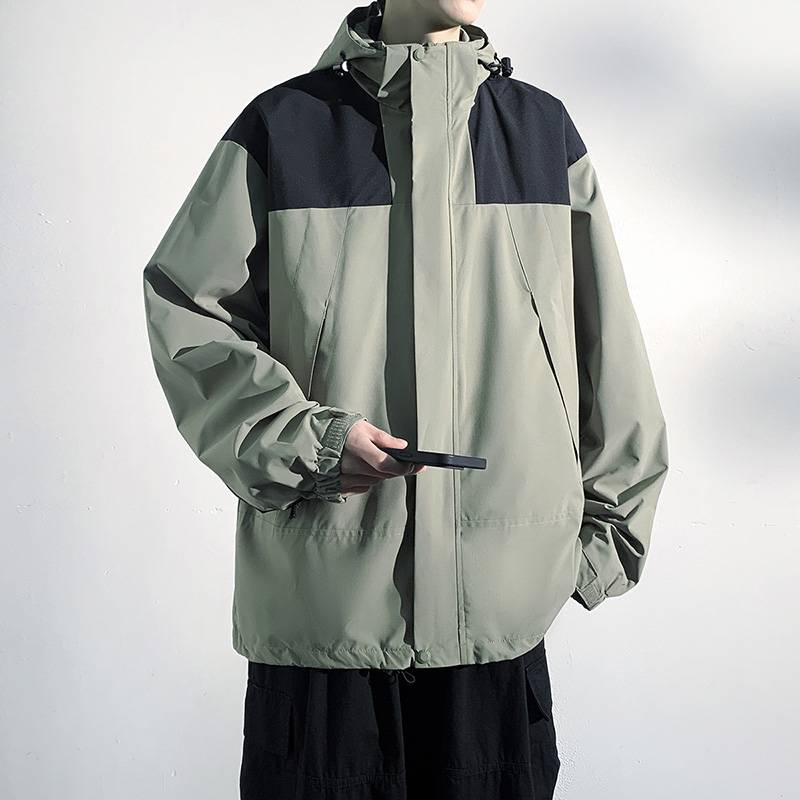 Sports jacket men's spring 2024 new casual jacket men's and women's spring trend waterproof outdoor jacket men's_voghion.com