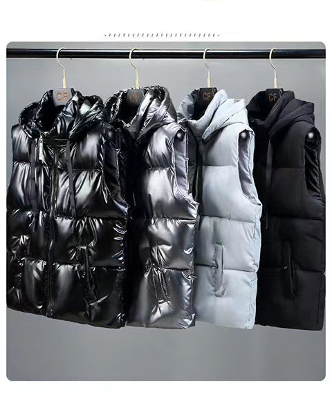 Dun bomuldsvest herrevest fortykket varm vest Koreansk stil trendy blank vask fri par bomuldsvest_voghion.com