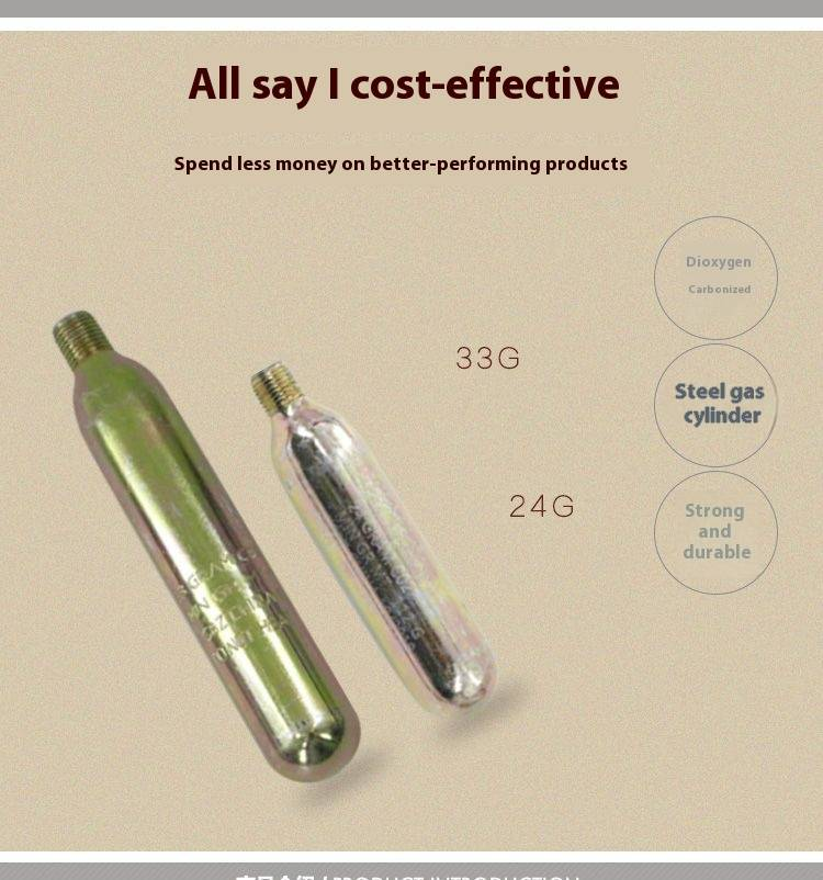 CO2 palack 45gr / 60cc motoros mellény utántöltő UCHOOSE D modell légzsákos hipica biztonsági mellényhez_voghion.com