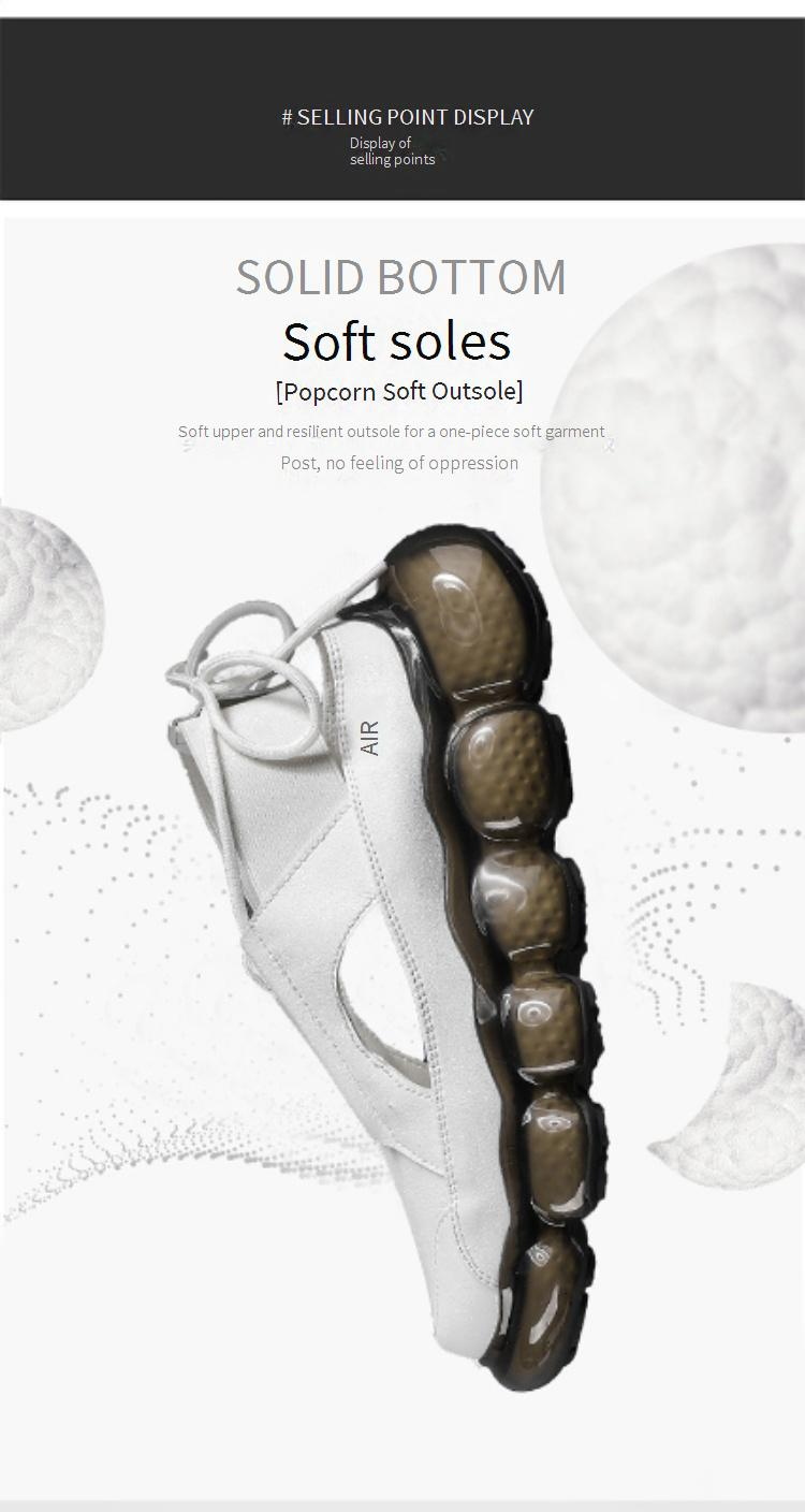 Männer Schong Loftkëssen Männer Sandalen Summer Huel Lieder Schong Casual Männer Popcorn Déck Soled Sports Roman Sandalen_voghion.com