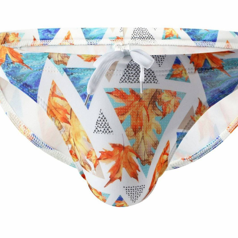 New Wholesale Men's Printed Swimming Trunks, Breathable, Export Triangular Swimming Trunks, Casual Swimming Trunks_voghion.com