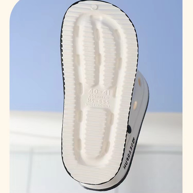 Neu Tragen Sie dicke Sohlen, treten Sie Scheiße, fühlen Sie sich am Meer und am Strand, rutschfeste Halbsandalen_voghion.com