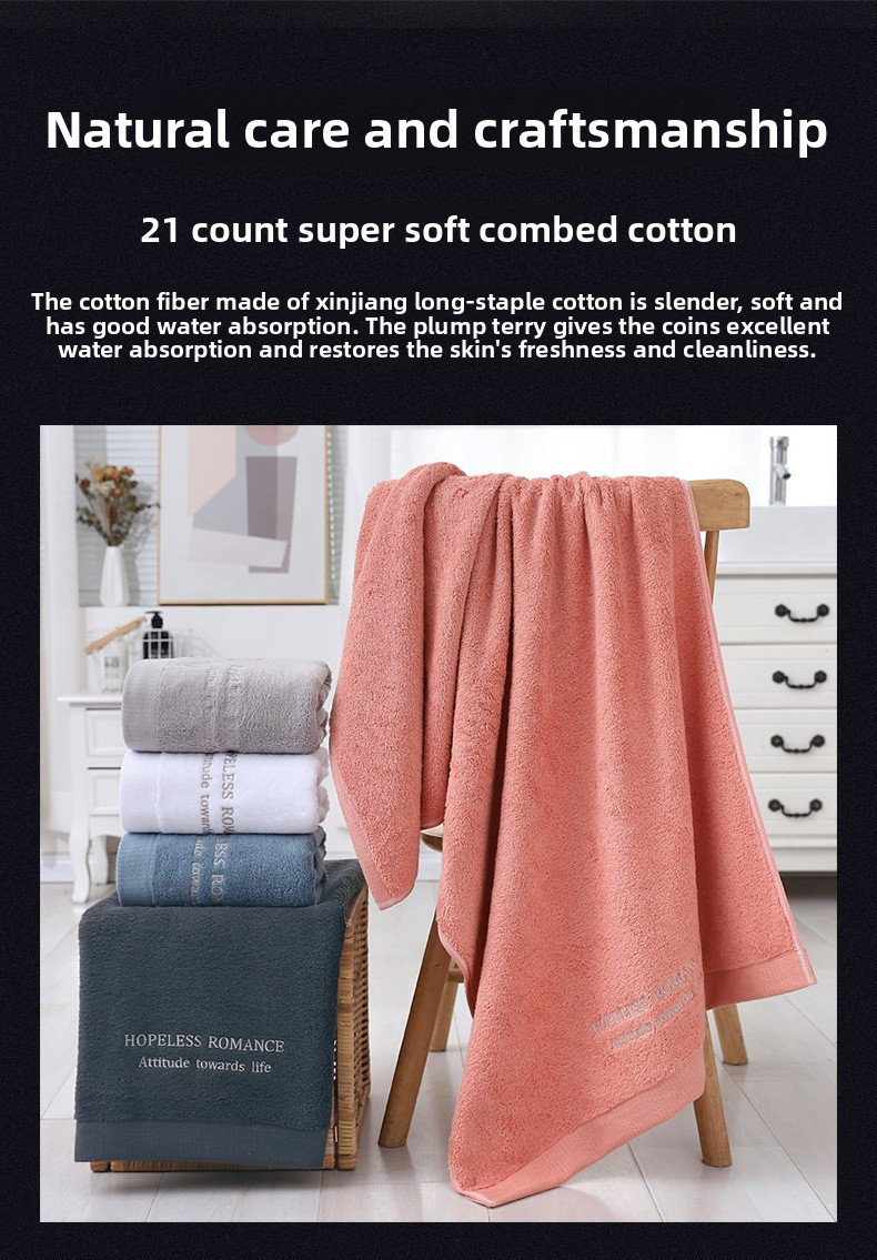 Premium Thick 100% Cotton Face Towel - Soft & Absorbent For Hotels & Home Use_voghion.com