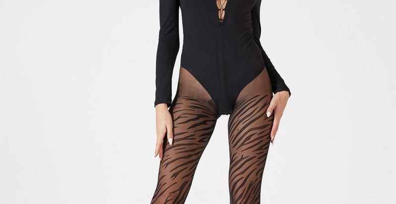 Zebra-Jacquard-Strumpfhose – Sexy unsichtbare Formstrümpfe für den europäischen und amerikanischen Stil_voghion.com
