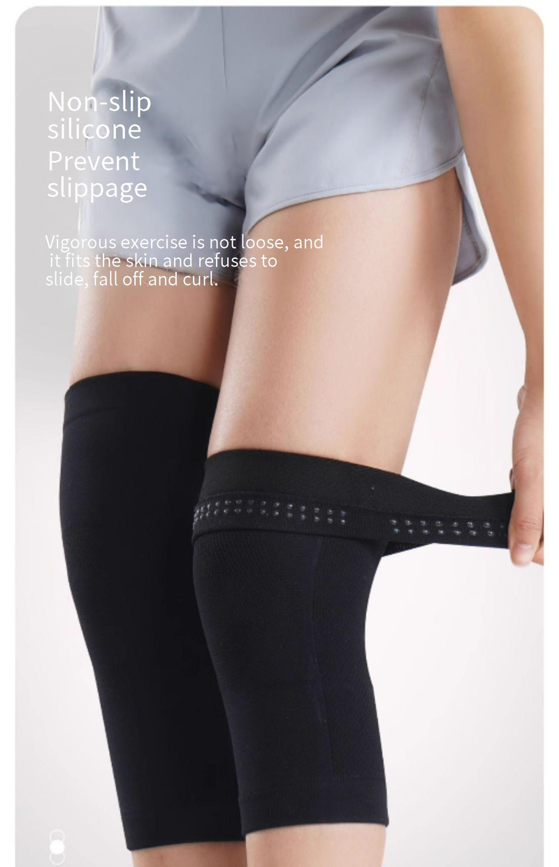 Ginocchiere a compressione per donne e uomini - Supporto traspirante, leggero e antiscivolo per corsa, basket, palestra e sport (paio)_voghion.com