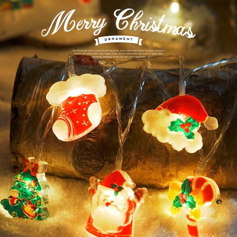 Guirnalda de luces LED navideñas: luces decorativas navideñas con pilas/USB para árbol, hogar y fiestas._voghion.com