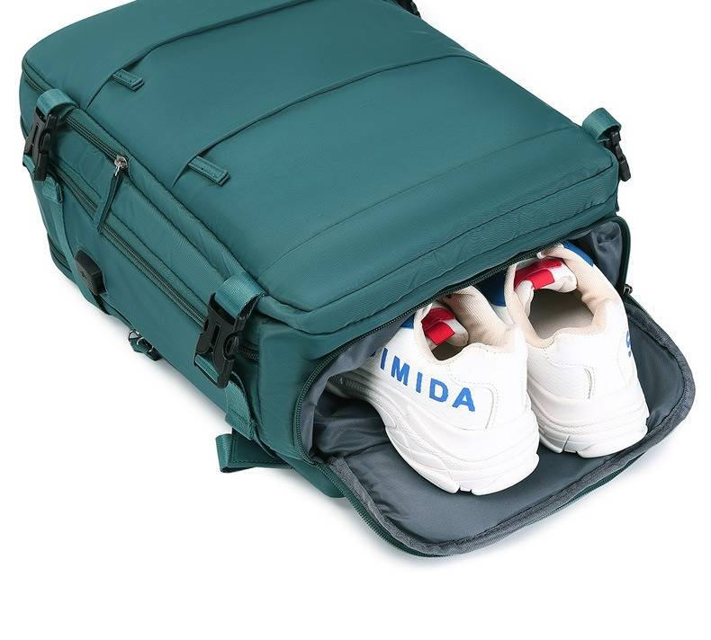 Geräumiger Reiserucksack mit großem Fassungsvermögen für Männer und Frauen – leicht, wasserabweisend, mit speziellem Schuhfach und 16-Zoll-Laptopfach_voghion.com