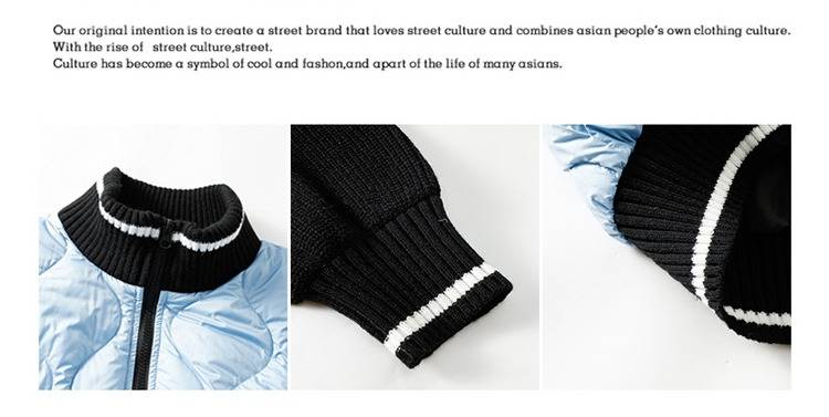 Men's Lightweight Down Jacket – Feather Filling Coats, Slim Fit, Black/Beige/Blue Men's Clothing_voghion.com