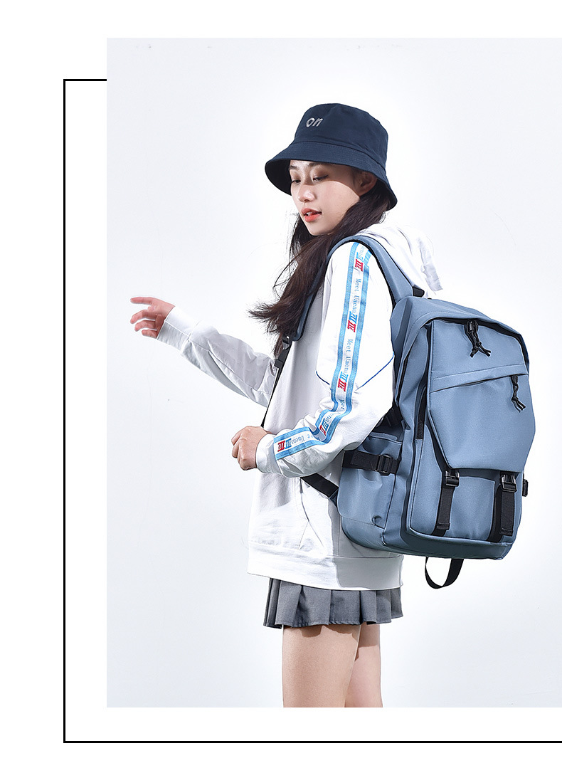 New Backpack Trendy Forest Series Simple Couple Backpack for Junior, High School, and College Students with Large Capacity_voghion.com