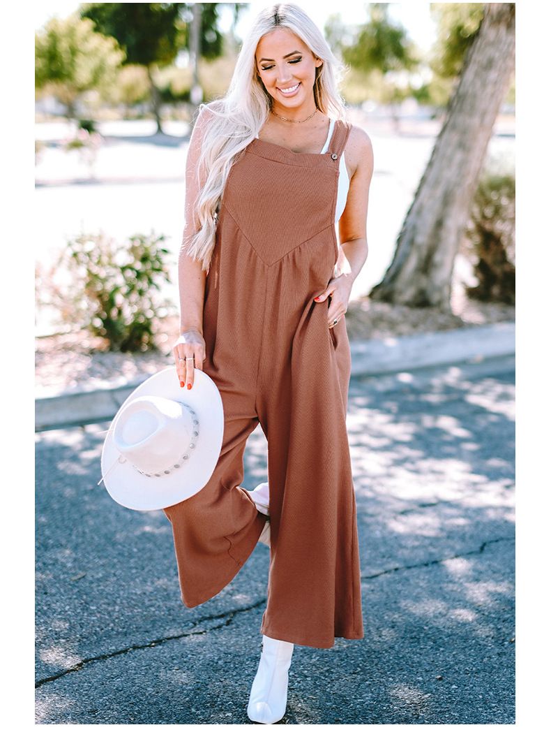 Shiying Women's Fashion Versatile One piece Pants Spring New Collection Solid Color Wide Leg jumpsuit for Women_voghion.com
