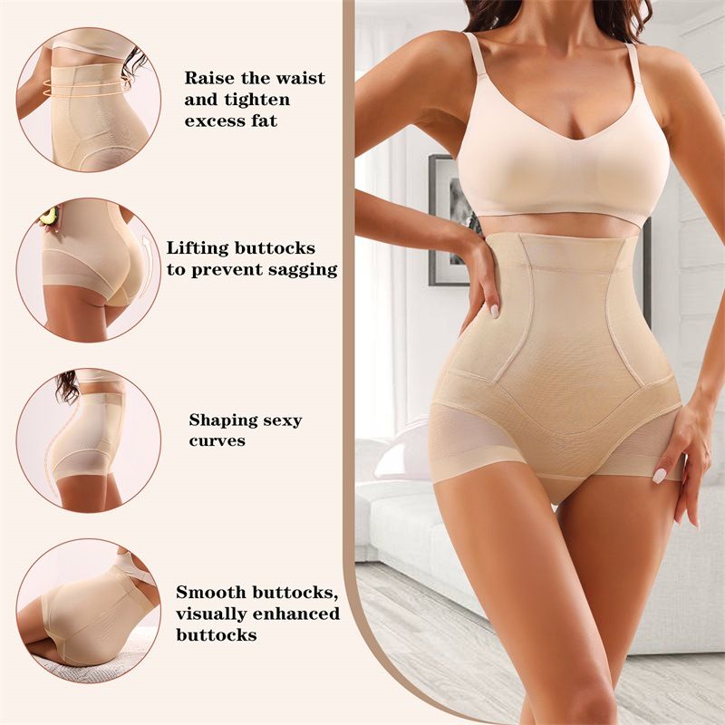 VoleFox Shapewear Leggings modellanti a vita alta contenitivi per il controllo della pancia e dei glutei, pantaloncini di sicurezza ultra sottili e traspiranti senza cuciture per donne taglie forti_voghion.com