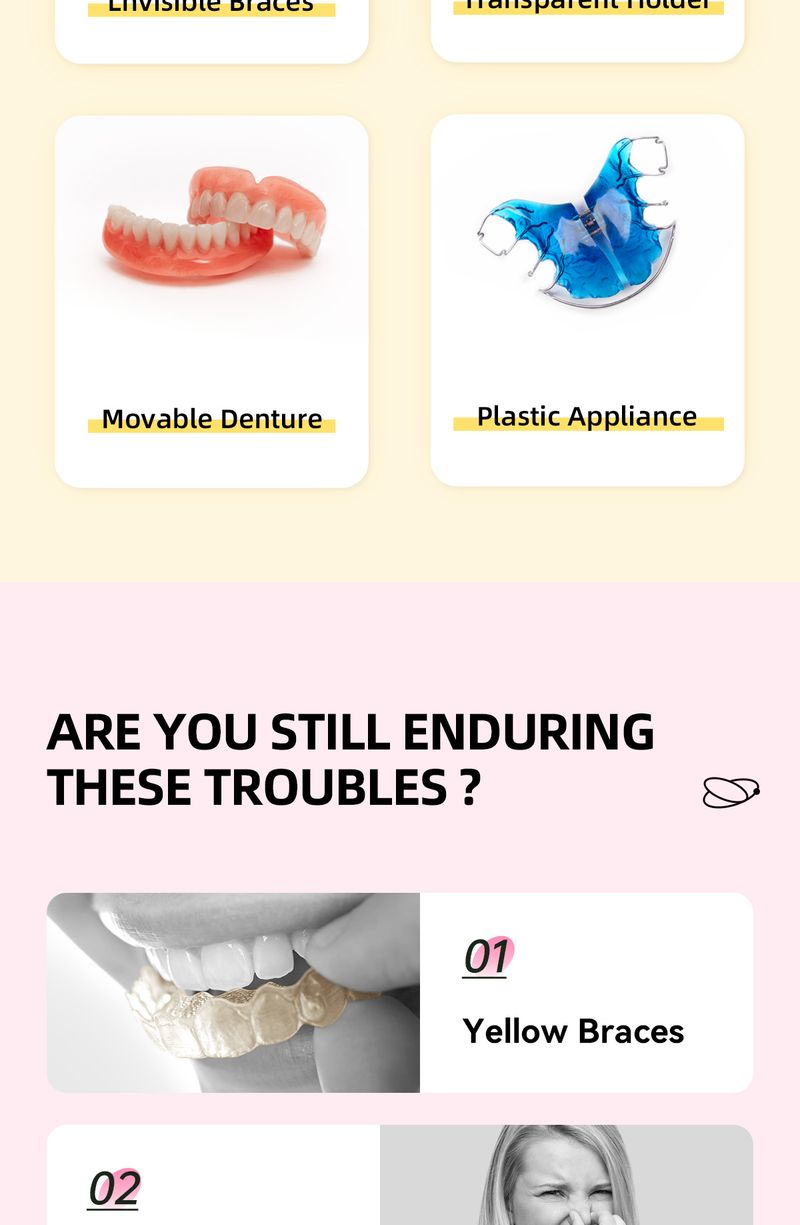 Retainer Unsichtbare Brausetabletten Kieferorthopädische Reinigung Zahnspangen Zahnfleckenentfernung Fruchtgeschmack Englisch_voghion.com