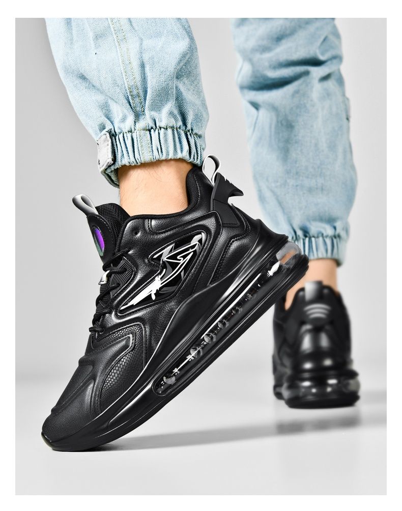Neue Herrenschuhe für den Herbst, Sportschuhe aus Ultrafaserleder, luftgepolsterte Laufschuhe_voghion.com