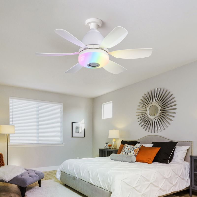 Stropní světla a ventilátory Nové světlo pro ventilátor do obývacího pokoje Stropní lampa s ventilátorem Jednoduché moderní LED světlo pro ventilátor do ložnice_voghion.com