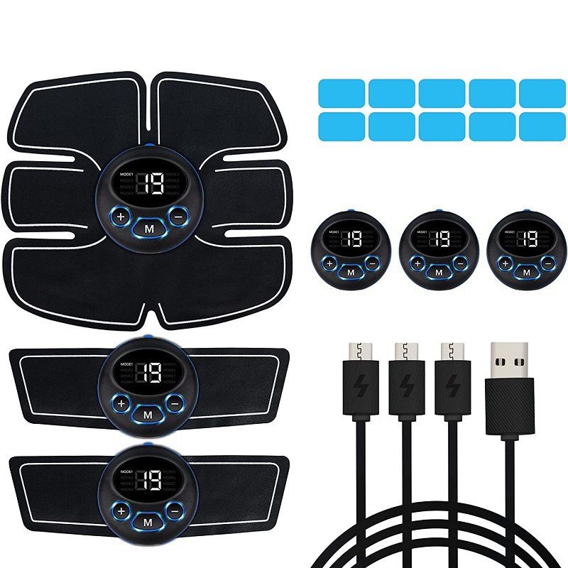 New EMS Trainer 6 Training Device Home Exercise Fat Burning Machine Lazy Fitness Equipment Abdominal Muscle Sticker_voghion.com