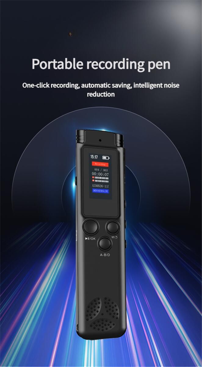 High-definition Noise Reduction Digital Voice Portable Classroom Training Conference Learning Voice-activated Recorder_voghion.com