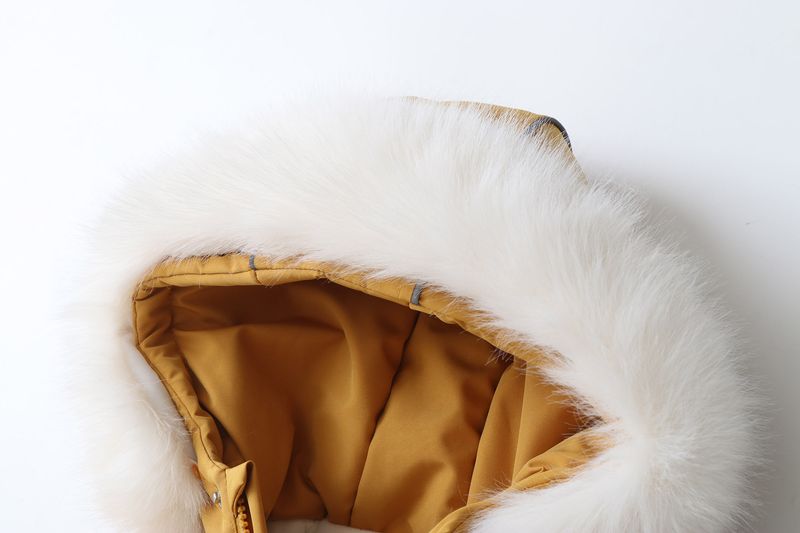 Farblich abgesetzter, fleecegefütterter Schneeanzug mit Kapuze für Kleinkinder – Winter-Thermo-Einteiler mit Reißverschluss, weiches Polyester, Unisex (80–120 cm)_voghion.com