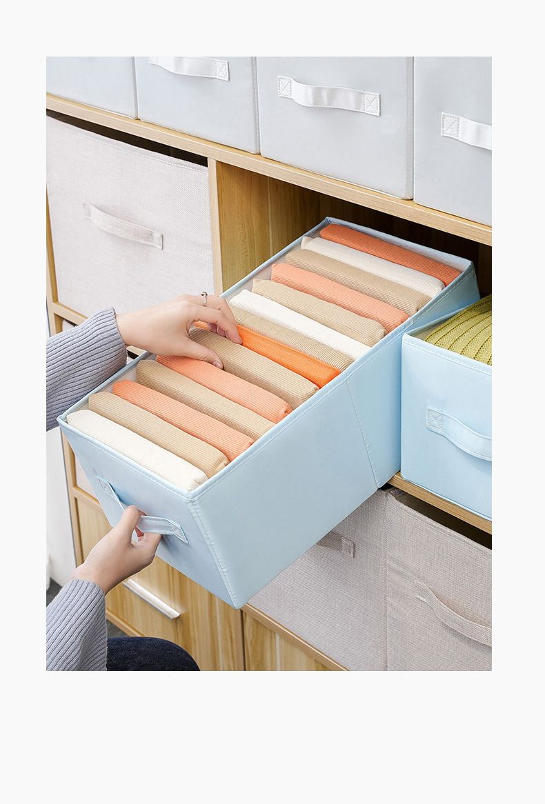 Aufbewahrung Kleiderschrank Aufbewahrungsbox Faltbare Stoffbox Aufbewahrungsbox Korb Schrank Baby Kleidung Box_voghion.com