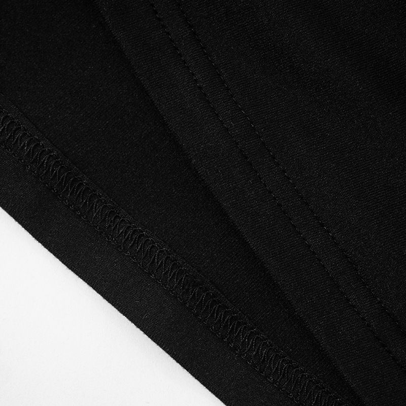 Abito da donna autunno monospalla con colletto obliquo, maniche lunghe, volant e fianchi_voghion.com