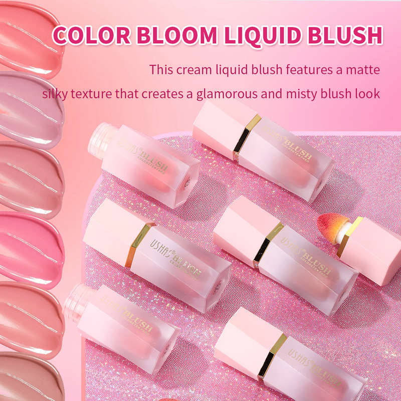 USHAS Liquid Makeup Natural Lasting Waterproof and Colorfast powder blusher Stick_voghion.com