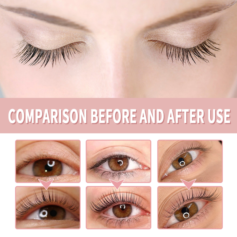 EELHOE Mascara delicato, non sbavante, scuro, bello, naturalmente arricciato, senza tracce, spesso e lungo._voghion.com