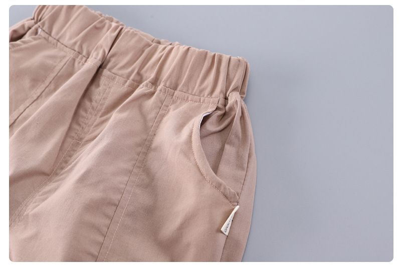 Nuovo set di pantaloncini da due pezzi in stile cinese colorato a maniche corte per bambini, moda estiva_voghion.com