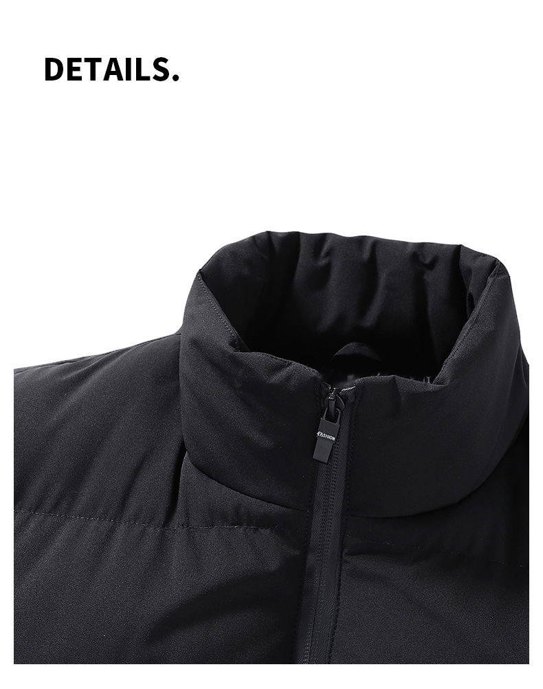 Manteau gilet chaud pour hommes, coupe cintrée, tendance, pour adolescents_voghion.com