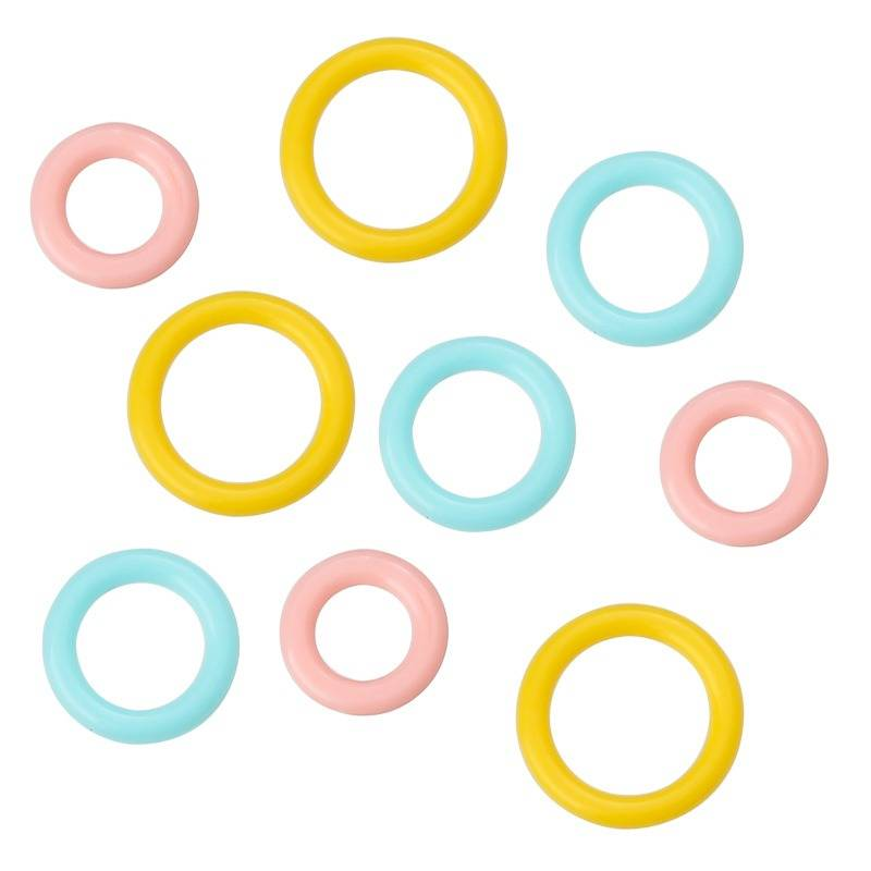 Colorful Plastic Marking Ring 100pcs per Pack / DIY Plastic Marking Buckle Small Marking Needle Number Tool_voghion.com