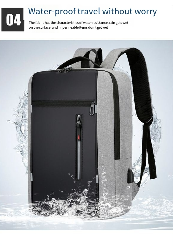 Men's Backpack Simple Usb Charging Business Computer Bag, Men's Multi Functional Student Large Capacity School Bag_voghion.com