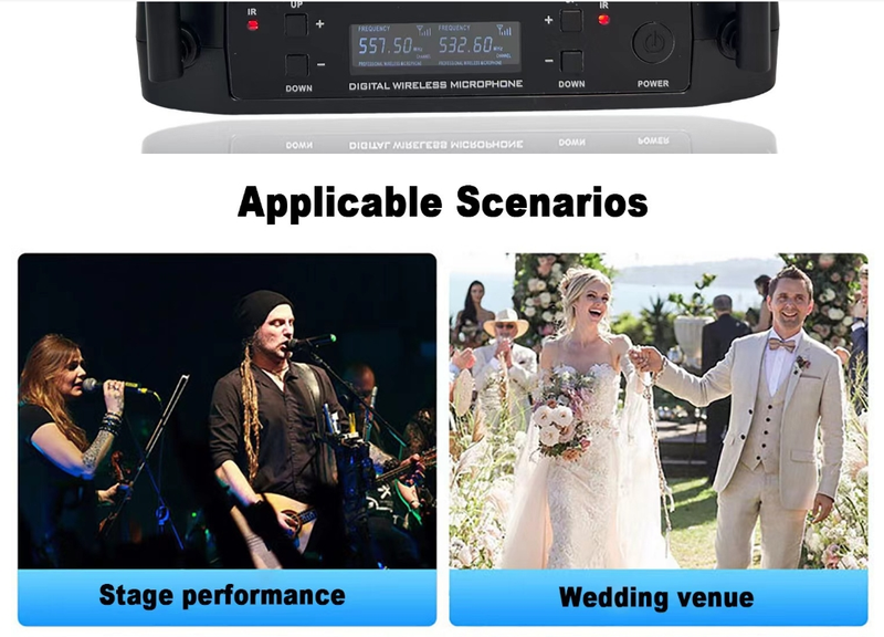 Professional Wireless Microphone For One To Two Stage Performances, KTV Sound System, Home Karaoke, Wireless Microphone_voghion.com