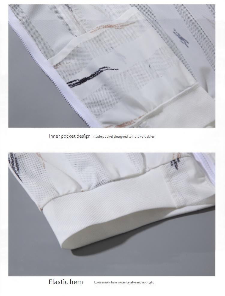 Erkek Giyim Büyük Beden Balıkçılık Takımı Ultra İnce Örgü Nefes Alabilir Dik Yaka Ceket_voghion.com