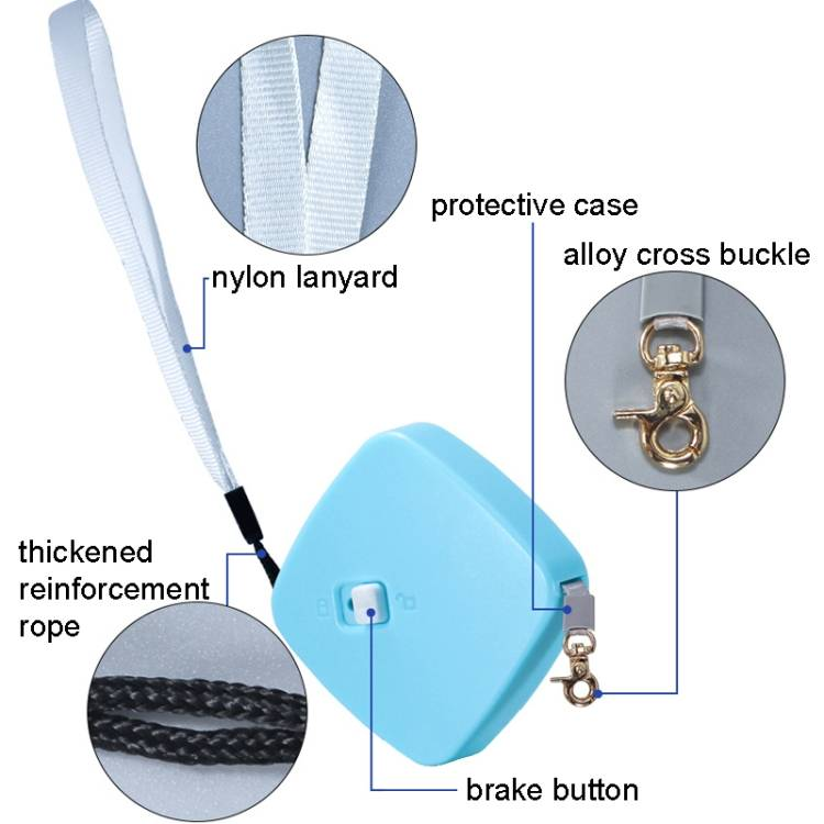 Telescopic Dog Traction Rope Small Pet Retractor_voghion.com