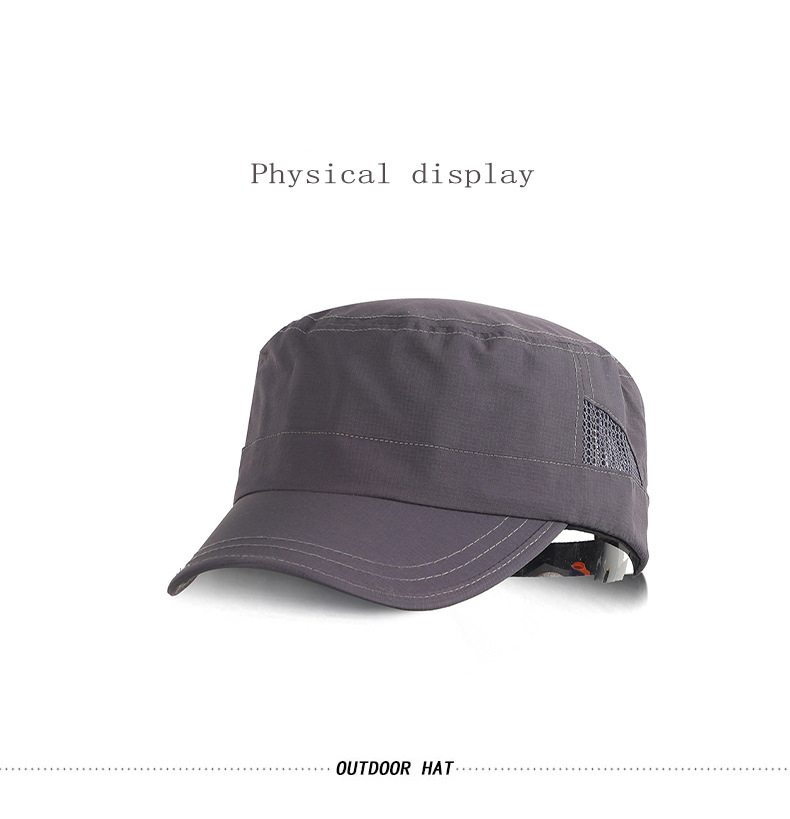 Casquette de baseball à séchage rapide pour homme – Dessus plat et UPF 50+ pour les sports de plein air_voghion.com