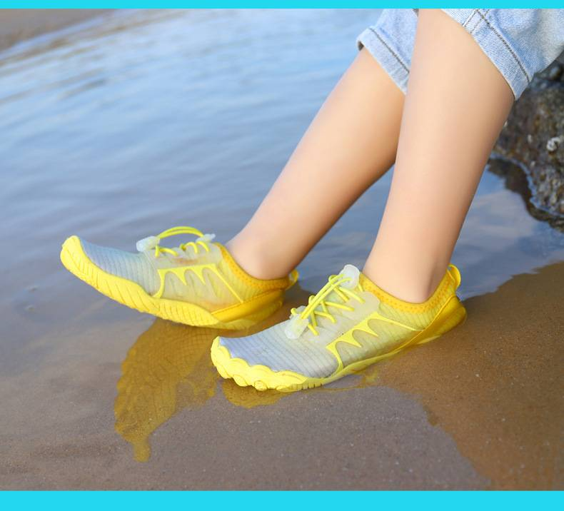 Scarpe da acqua antiscivolo ad asciugatura rapida per bambini, ideali per spiaggia, nuoto e sport – Calzini leggeri con protezione per le dita per danza, corsa e giochi all'aperto_voghion.com