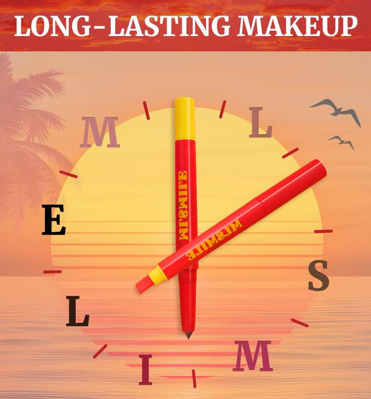MLSMILE Dual-ended Silicone Lip Liner: Waterproof, Non-staining, Smooth Lip Liner & Lipstick Pen_voghion.com